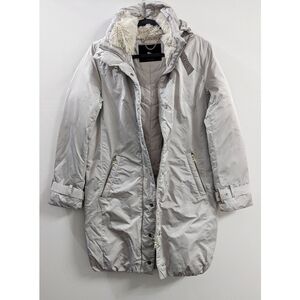 Zara Long Hooded Down Feather Filled Jacket Size S